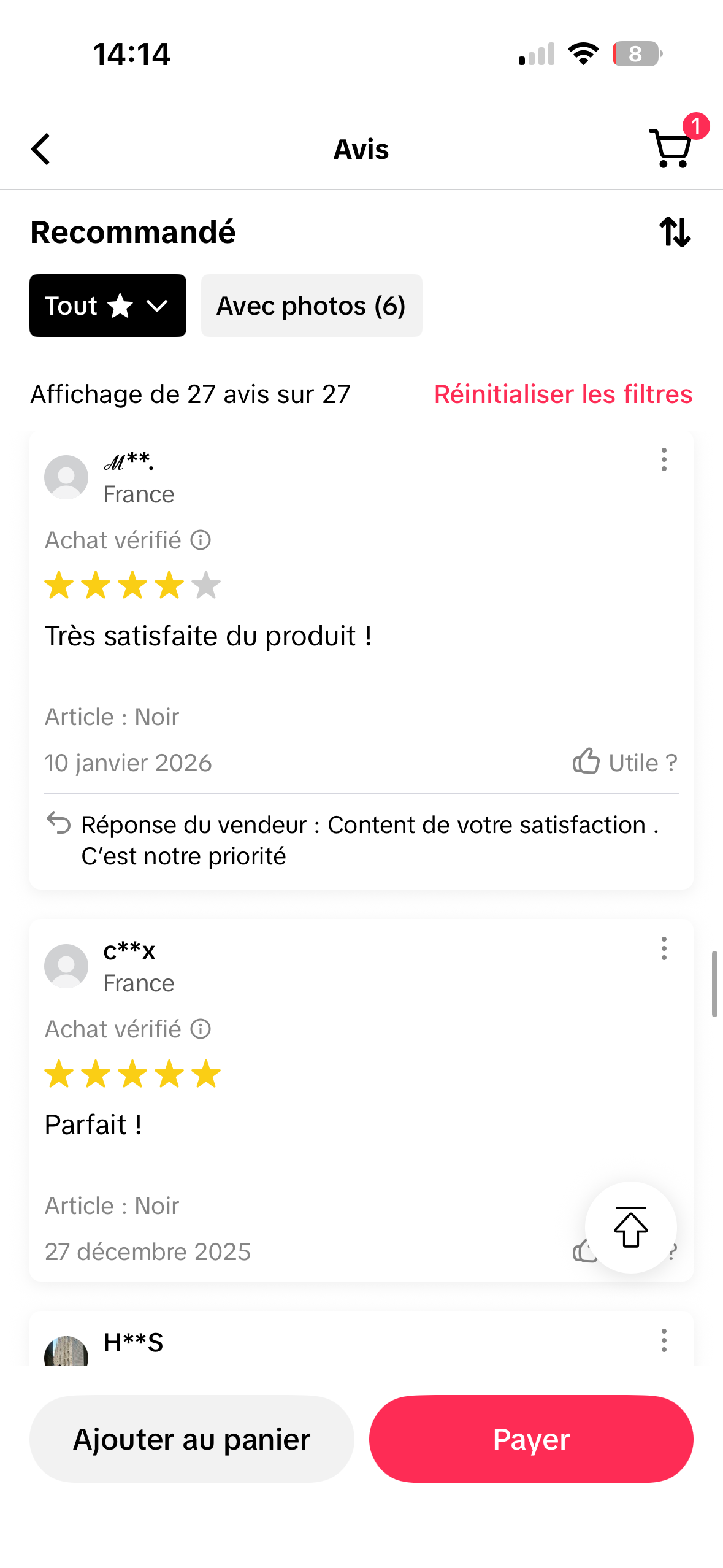 Satisfaite !
